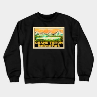 Grand Teton National Park Tetons Crewneck Sweatshirt